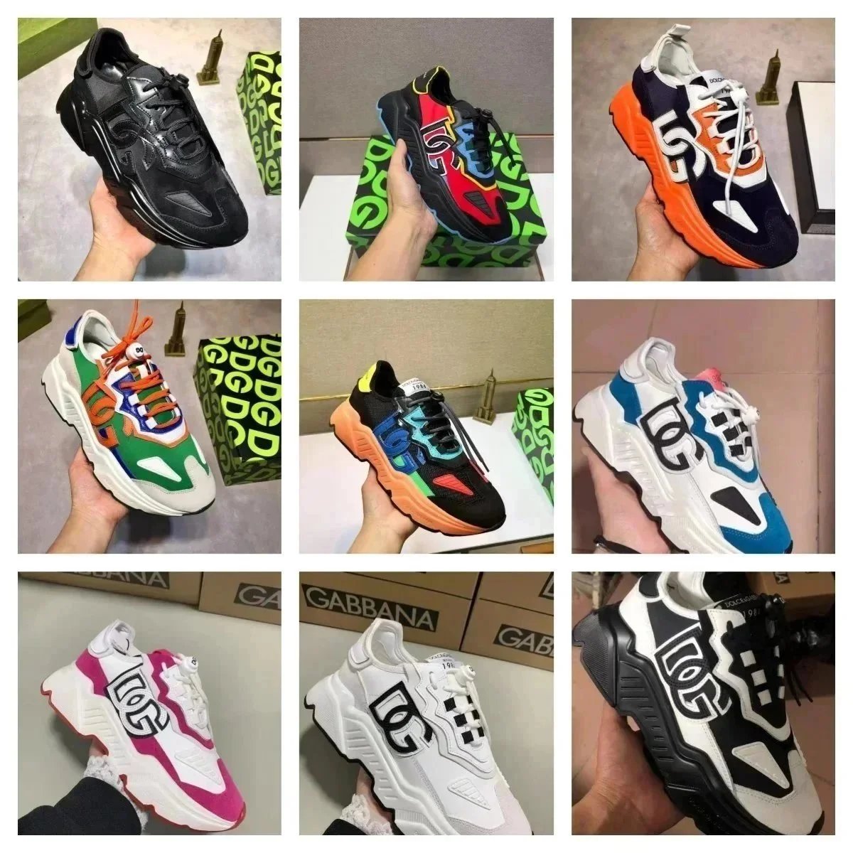Trendy sporty casual letter dad shoes for both men and women