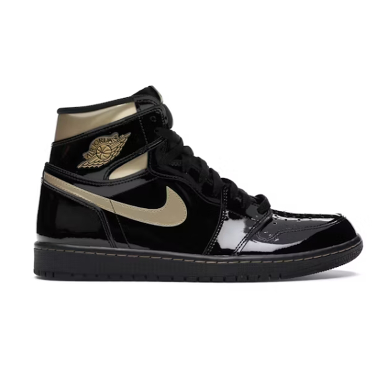 1 Retro High Black Metallic Gold sneakers