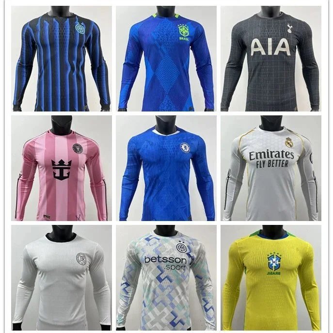 Real Madrid, Bayern Munich, Miami and Chelsea jerseys