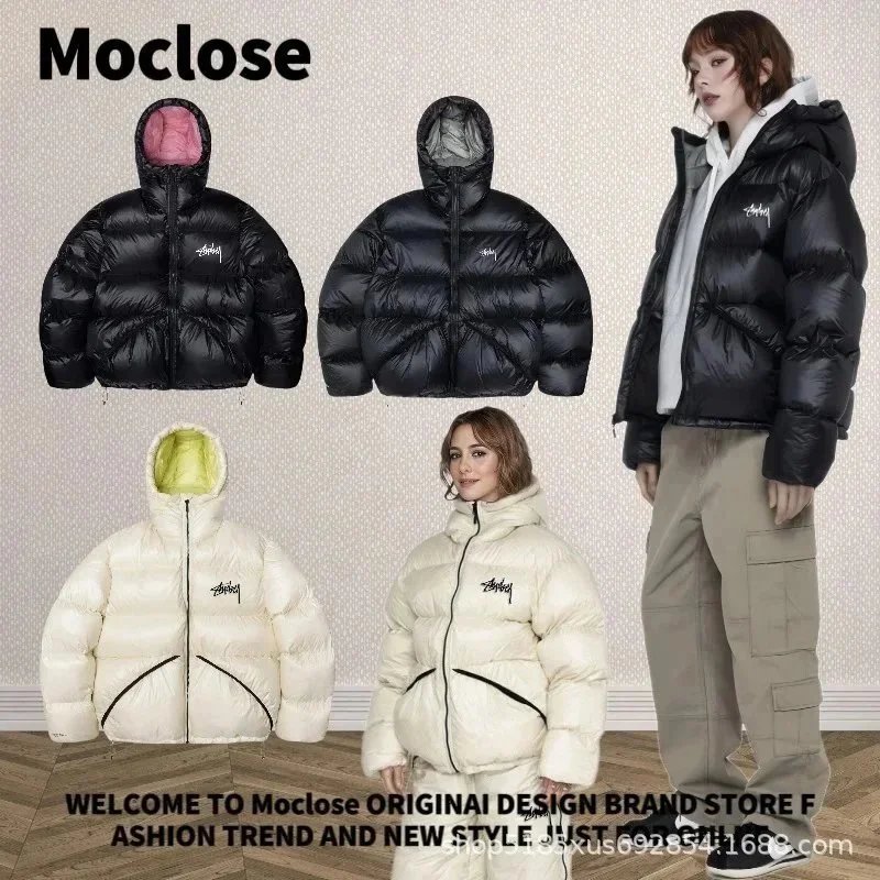 Outdoor loose and warm down jacket couple's coat