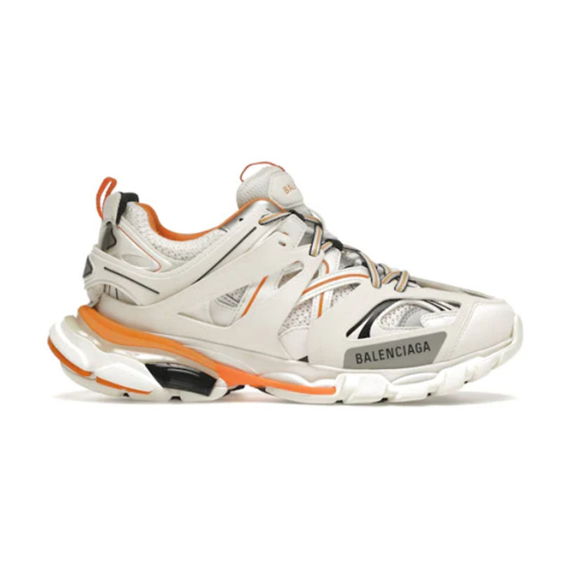 OK     White Orange Fashion sneakers