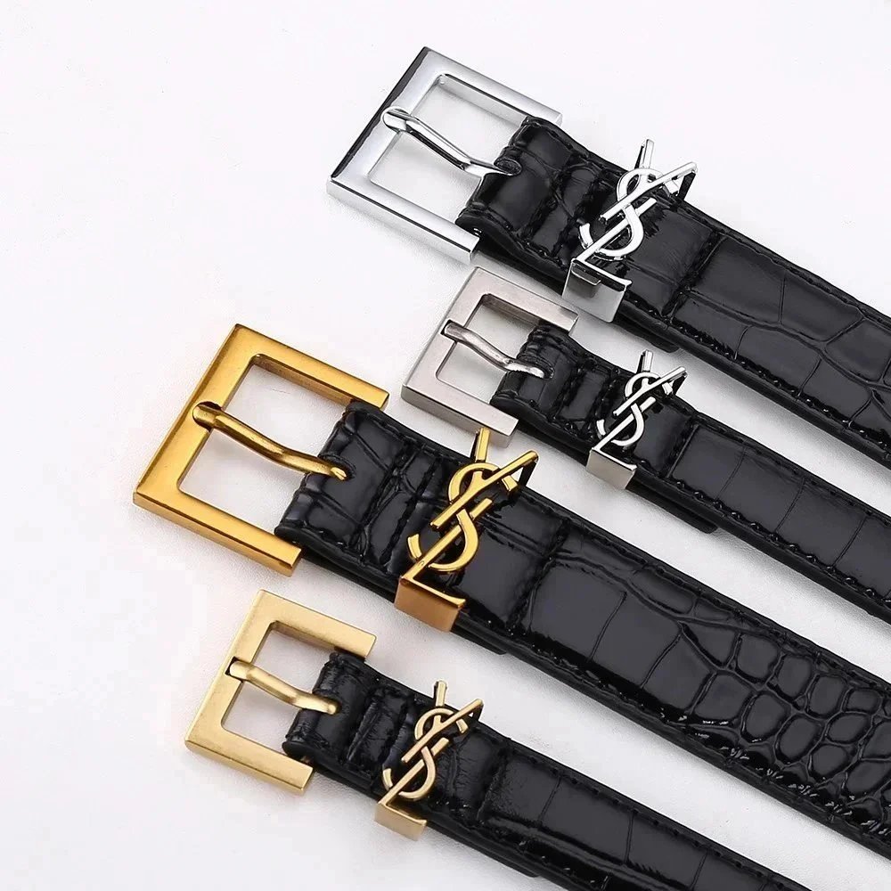 The cowhide belt for ladies is versatile and fashionable