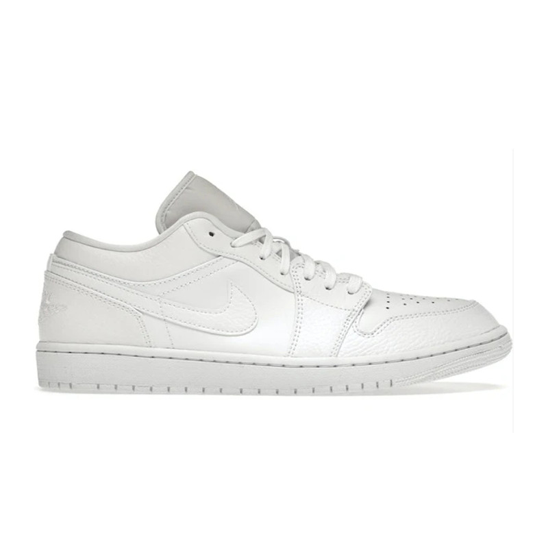 1 Low Triple White Tumbled Leather  sneakers