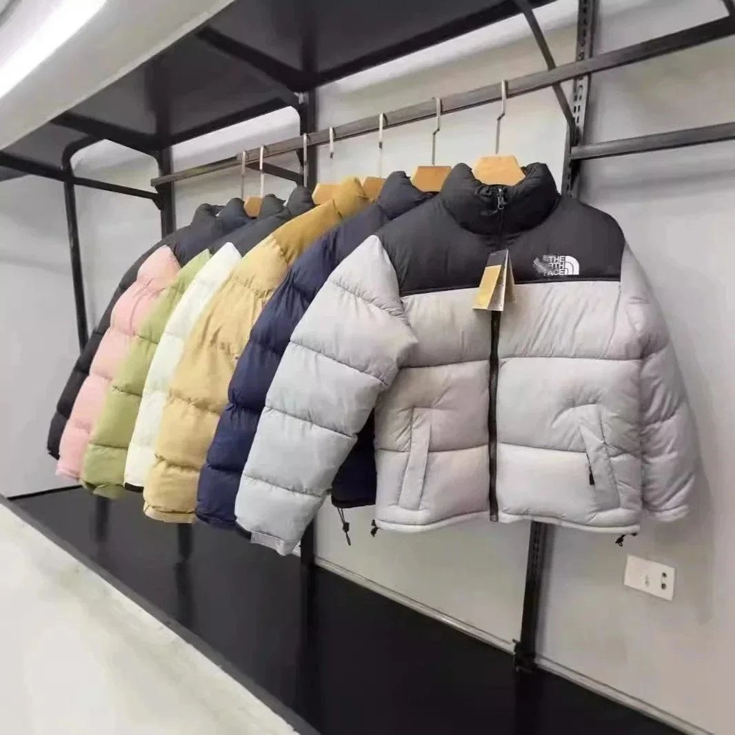 A loose embroidered down jacket for men