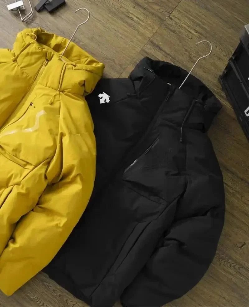 Men's outdoor thickened hooded warm cotton-padded jacket