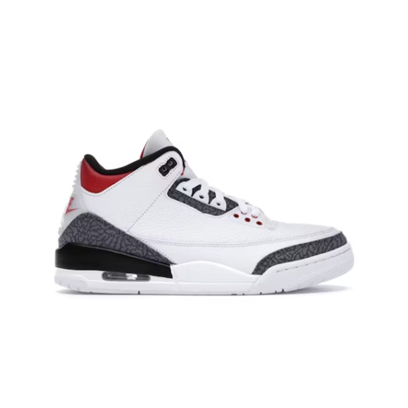 3 Retro SE Fire Red Denim sneakers