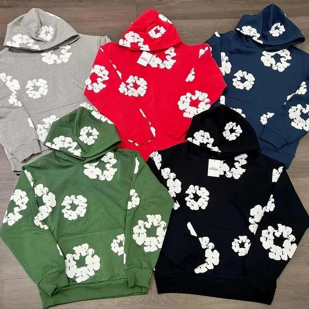Trendy brand foam printed loose sweatshirt