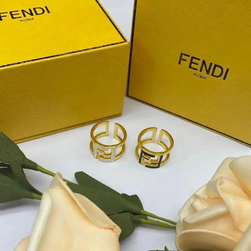 The letter ring is 18k enamel with sweet F letters