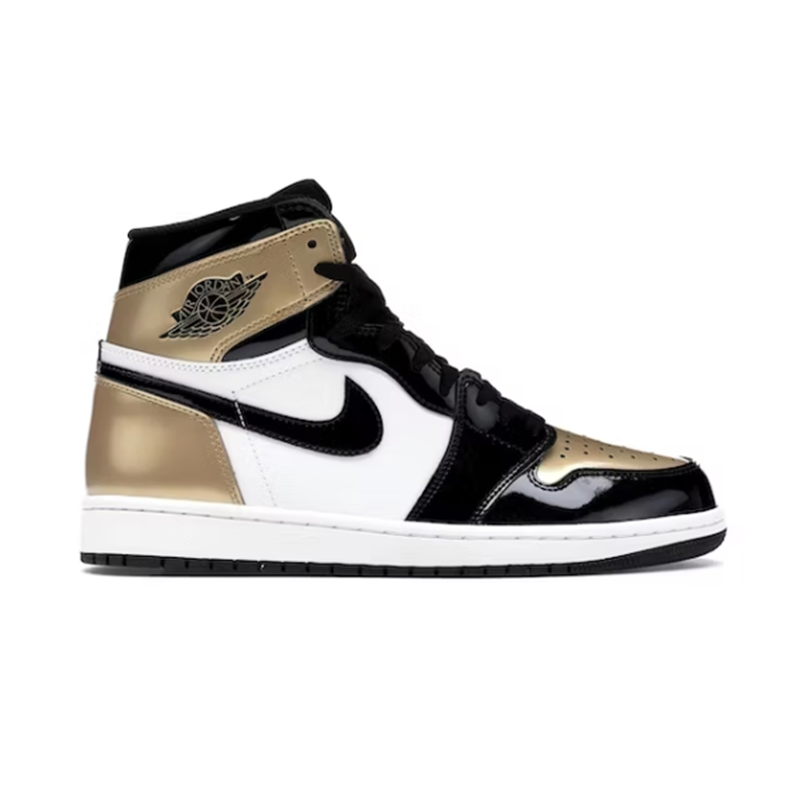 1 Retro High NRG Patent Gold Toe sneakers