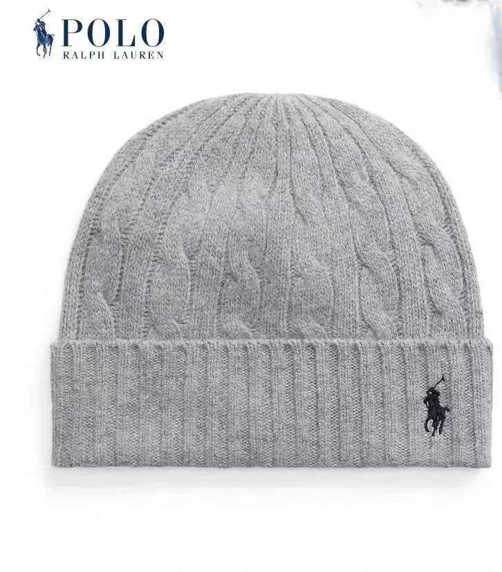 Embroidered knitted hat, warm and ear-protecting hat