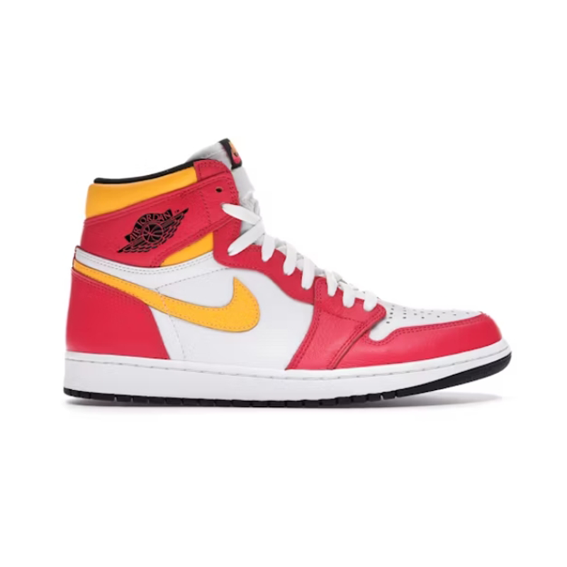 LJR   1 Retro High  Light Fusion Red sneakers
