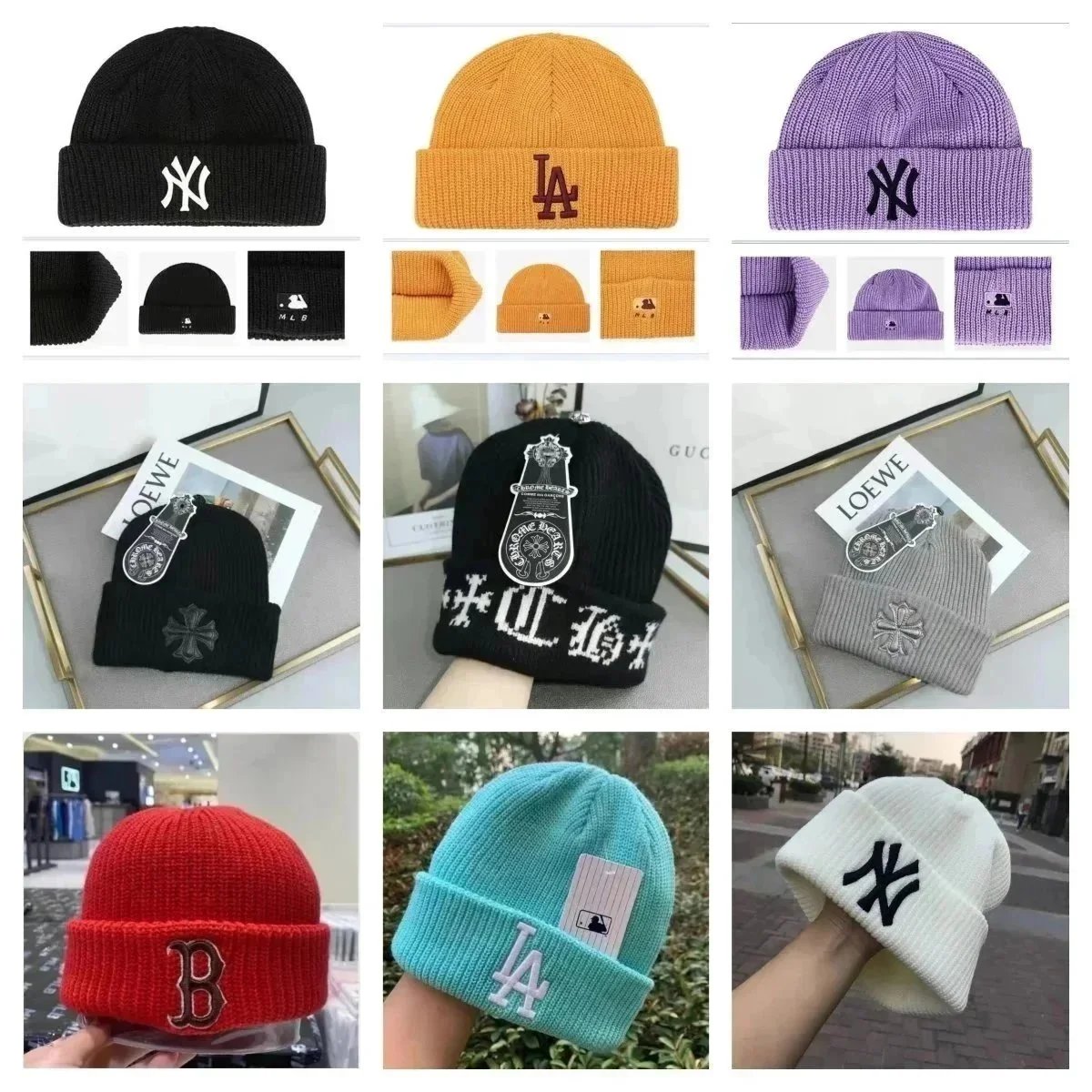 Fashionable, classic and versatile knitted hat