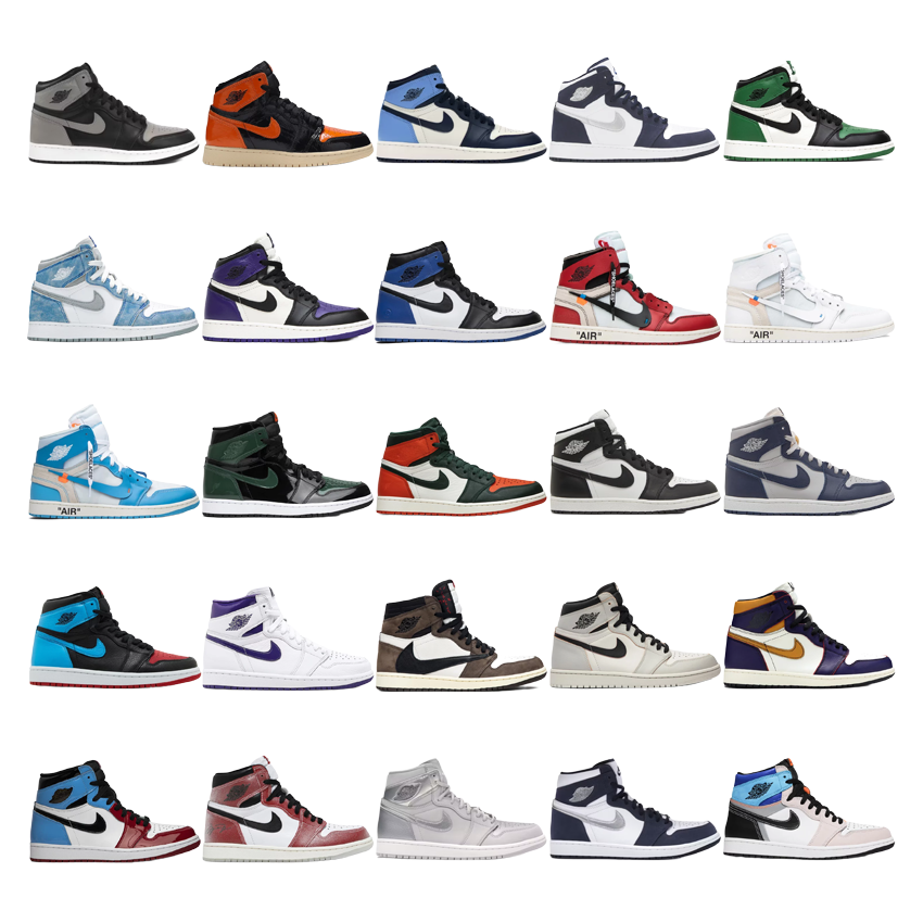 batch Jordan 1 Retr0 H1gh collection Sneakers