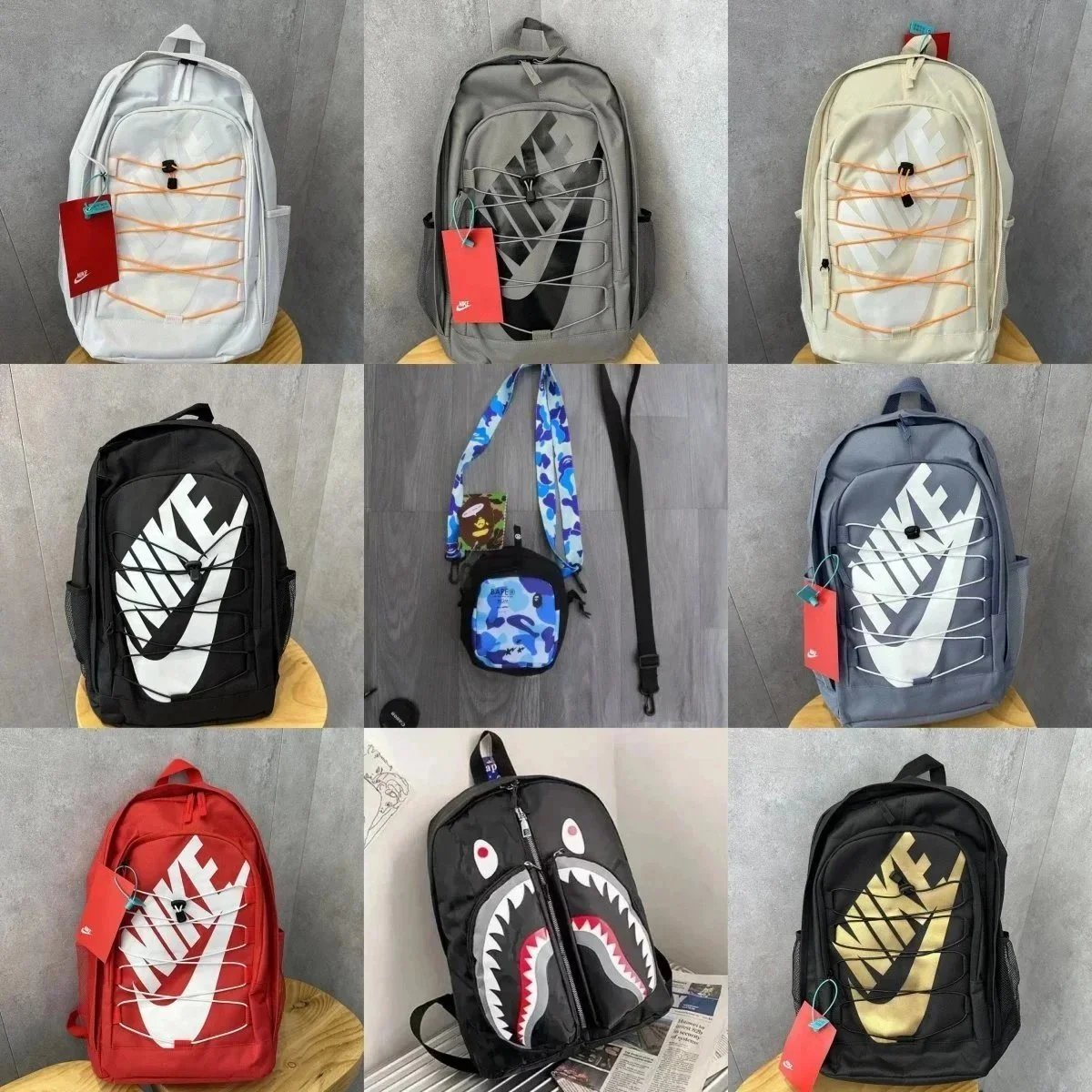 Trendy high street backpack