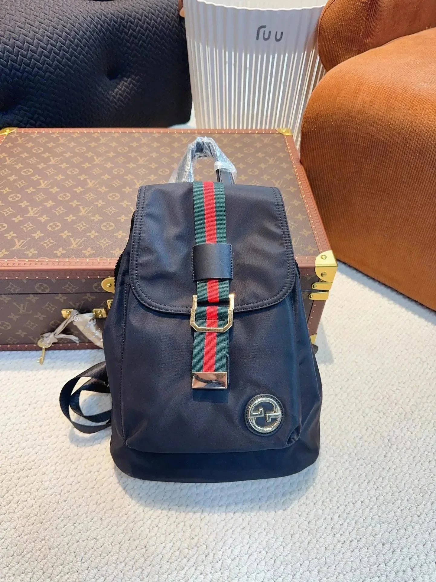 Trendy light luxury backpacks