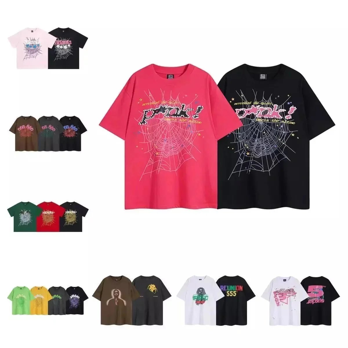 Summer's new men's and women's casual short-sleeved shirts