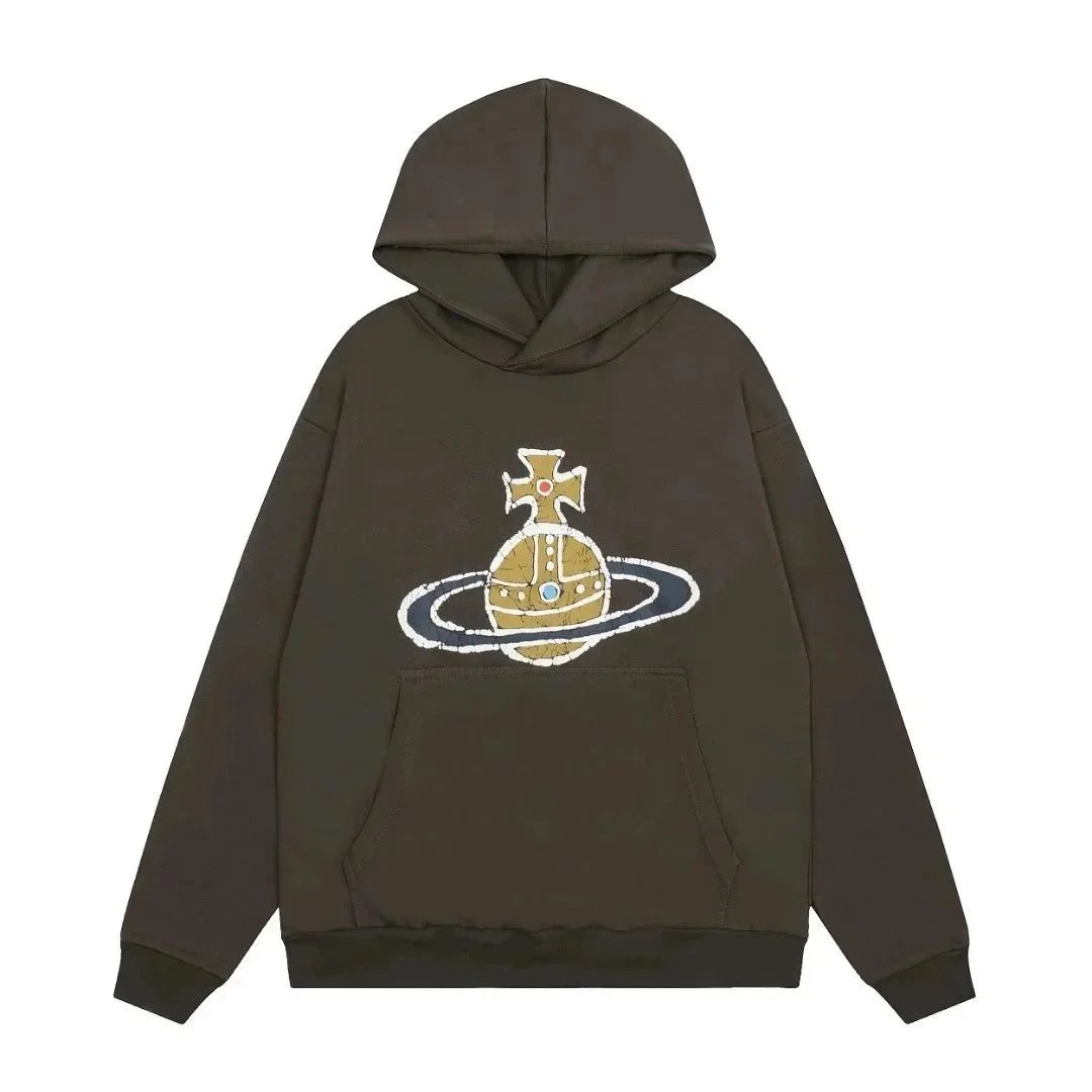 Fashionable and versatile round-neck hooded sweatshirt