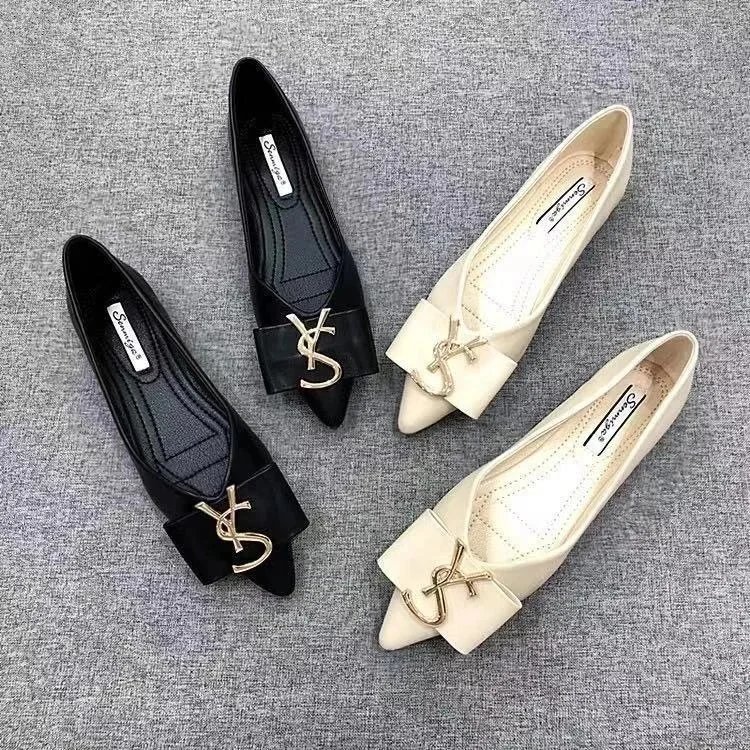 Four Seasons Fairy style popular soft leather boat shoes