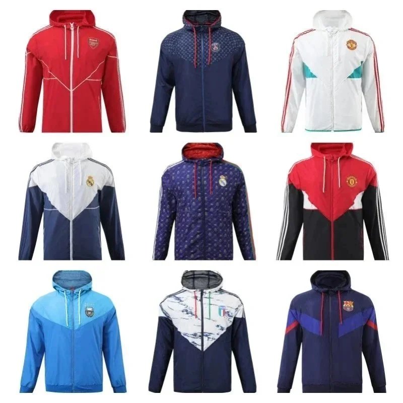 High-version football windbreaker training suit