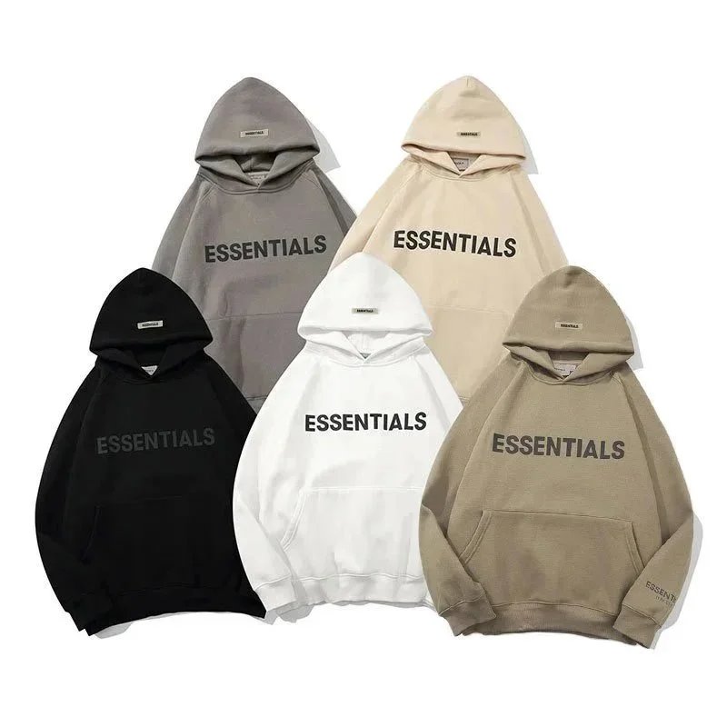 A hooded sweatshirt with LOGO glue on the chest