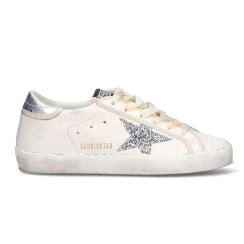 Super-Star White Silver Glitter Casual sneakers
