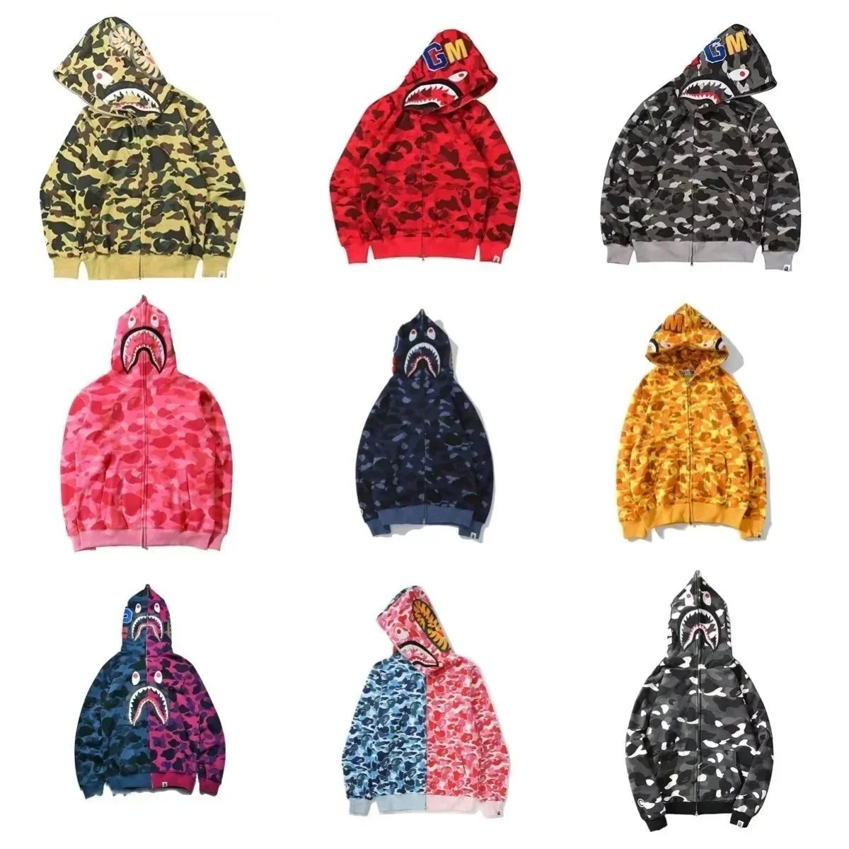 Printed fashionable hooded jacket