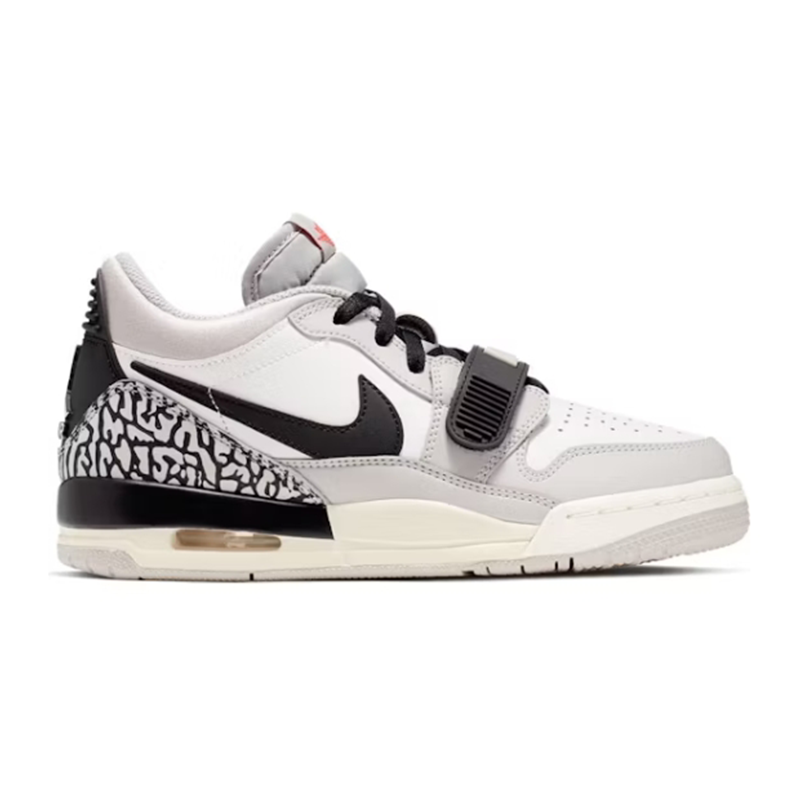Legacy 312 Low Tech Grey Fire Red Black sneakers