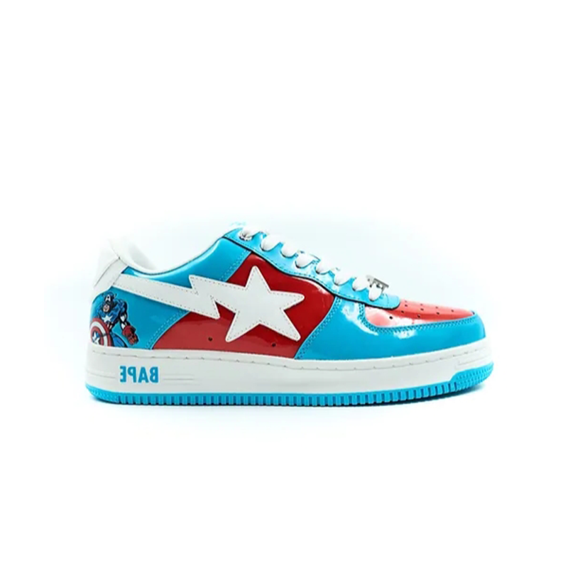 A Bathing Ape Bape Sta Blue Sneakers