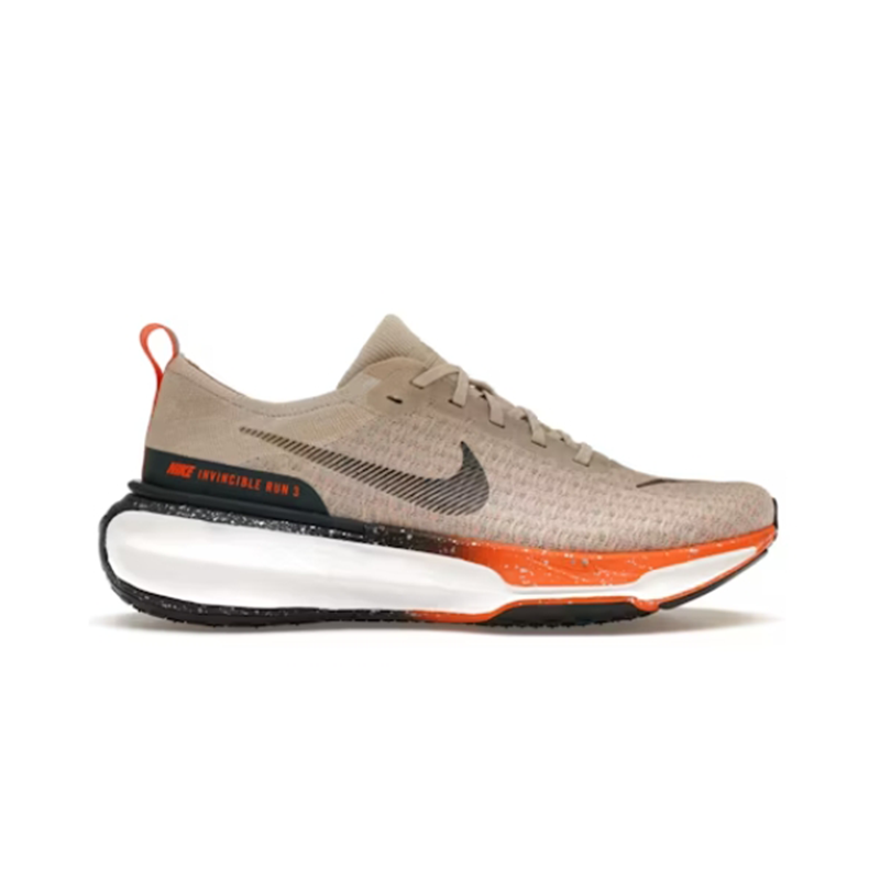 ZoomX Invincible Run 3 Oatmeal Safety Orange sneakers