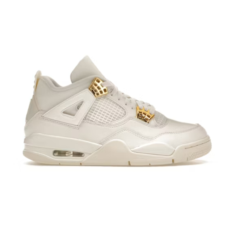 4 Retro Metallic Gold Sports shoes