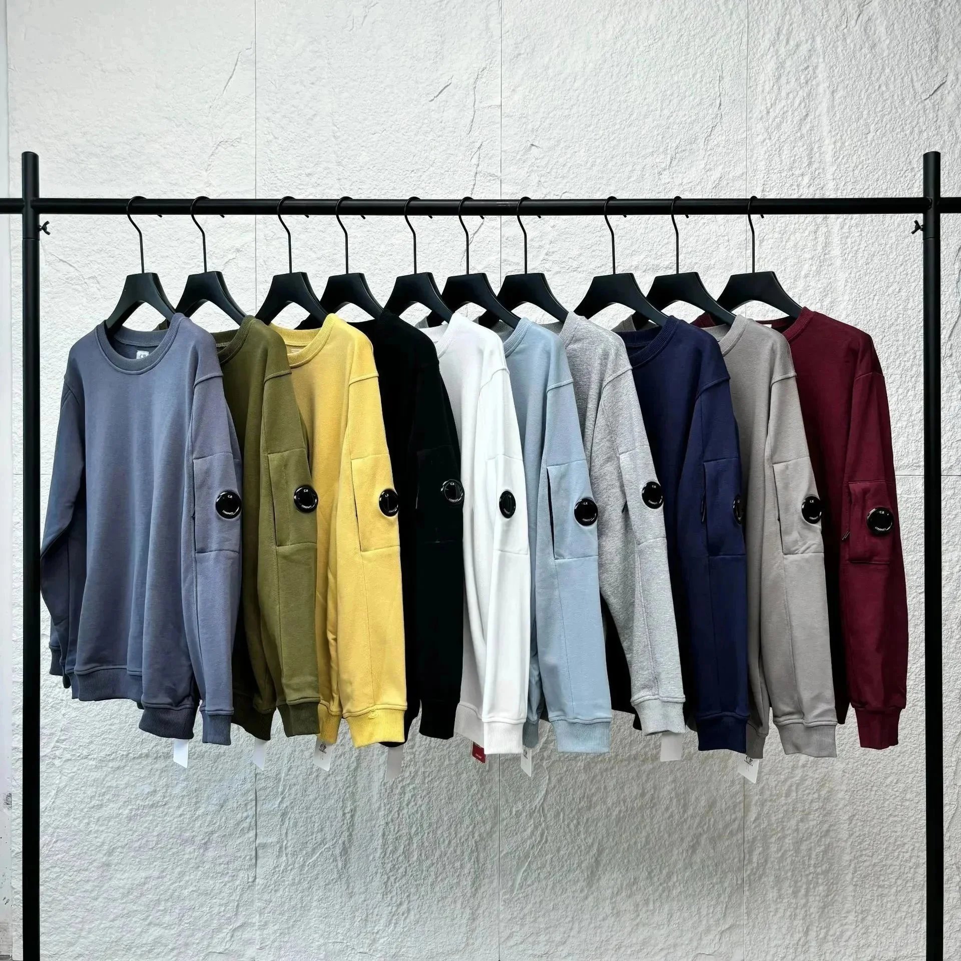 Casual loose round-neck lens pullover hoodie